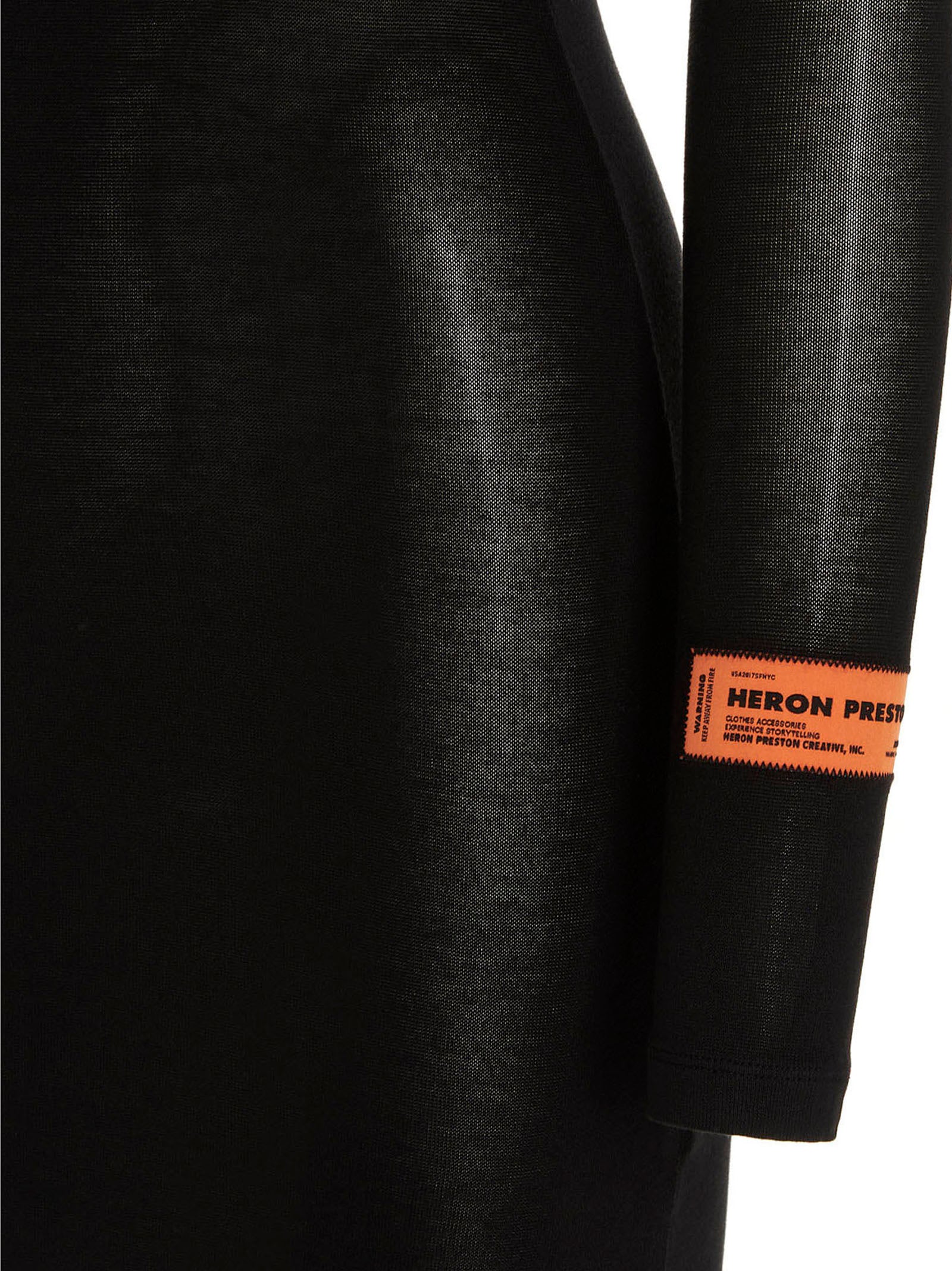 Heron Preston Black Polyester Short Women's Dress