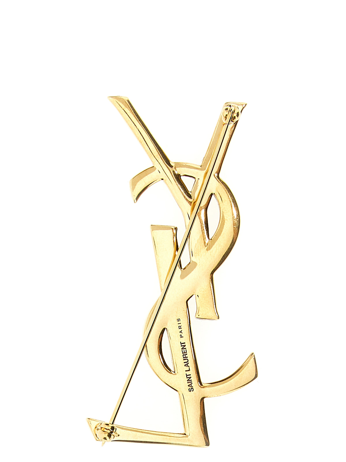 Saint Laurent Gold Brass Women's Broch