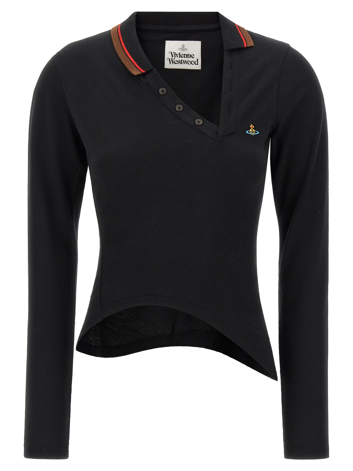 Vivienne Westwood Black Cotton Polo Women's Shirt
