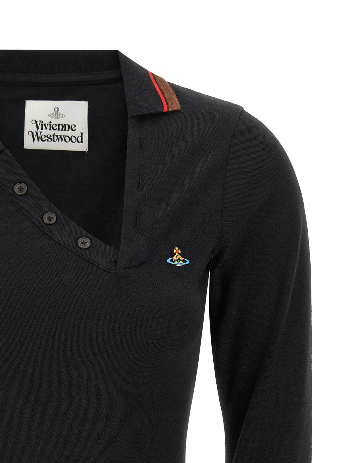 Vivienne Westwood Black Cotton Polo Women's Shirt