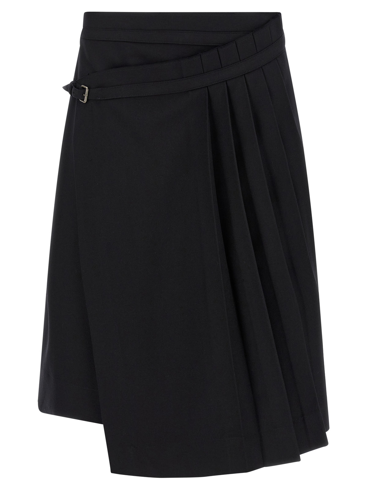 Dries Van Noten Black Wool Long Men's Skirt