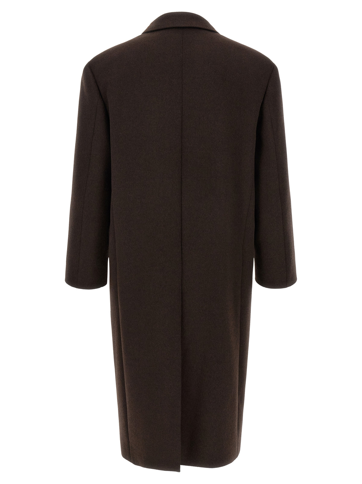 Saint Laurent Brown Wool Men's Coat
