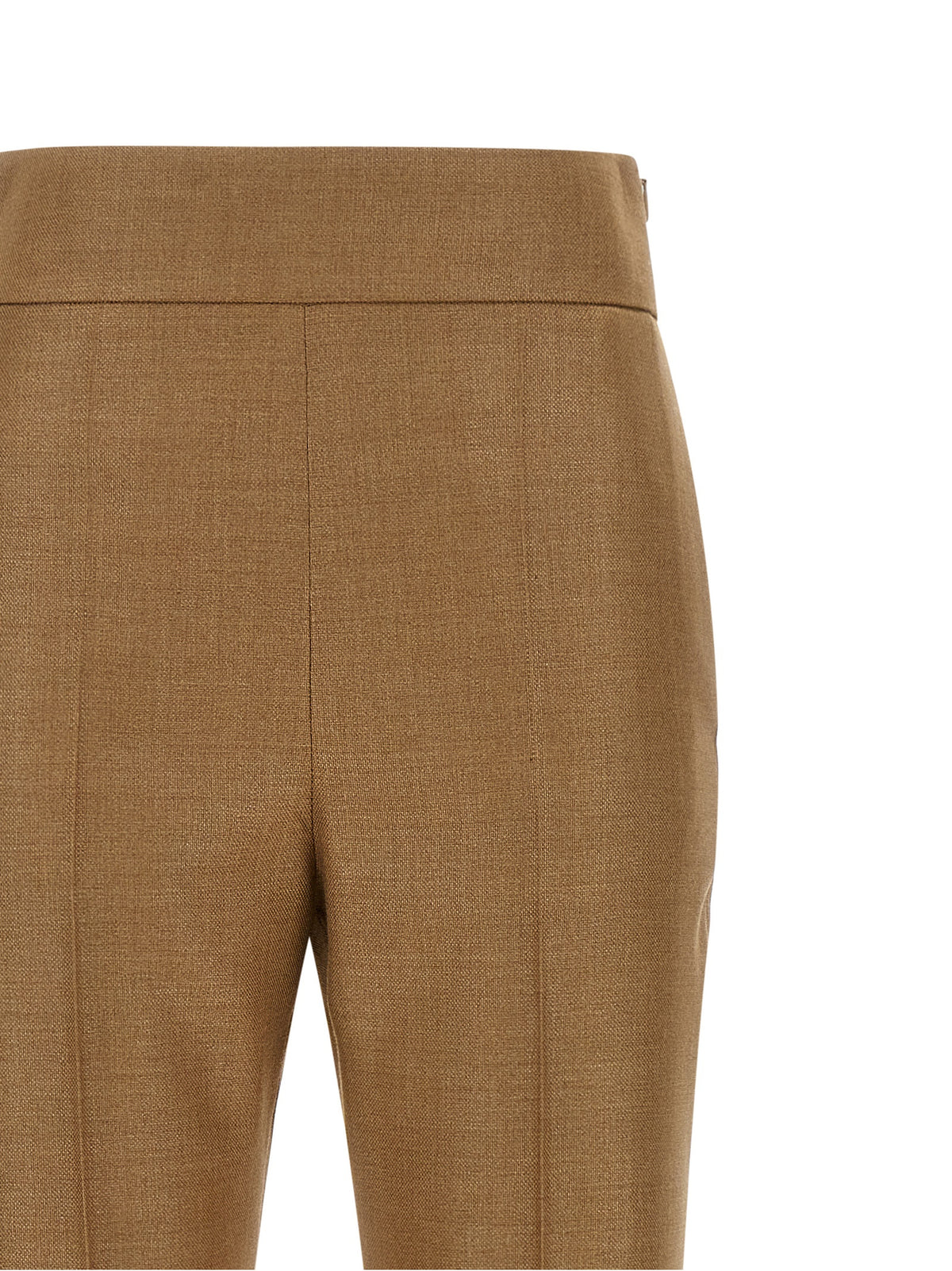 Valentino Garavani Beige Virgin Wool Dress Women's Pants