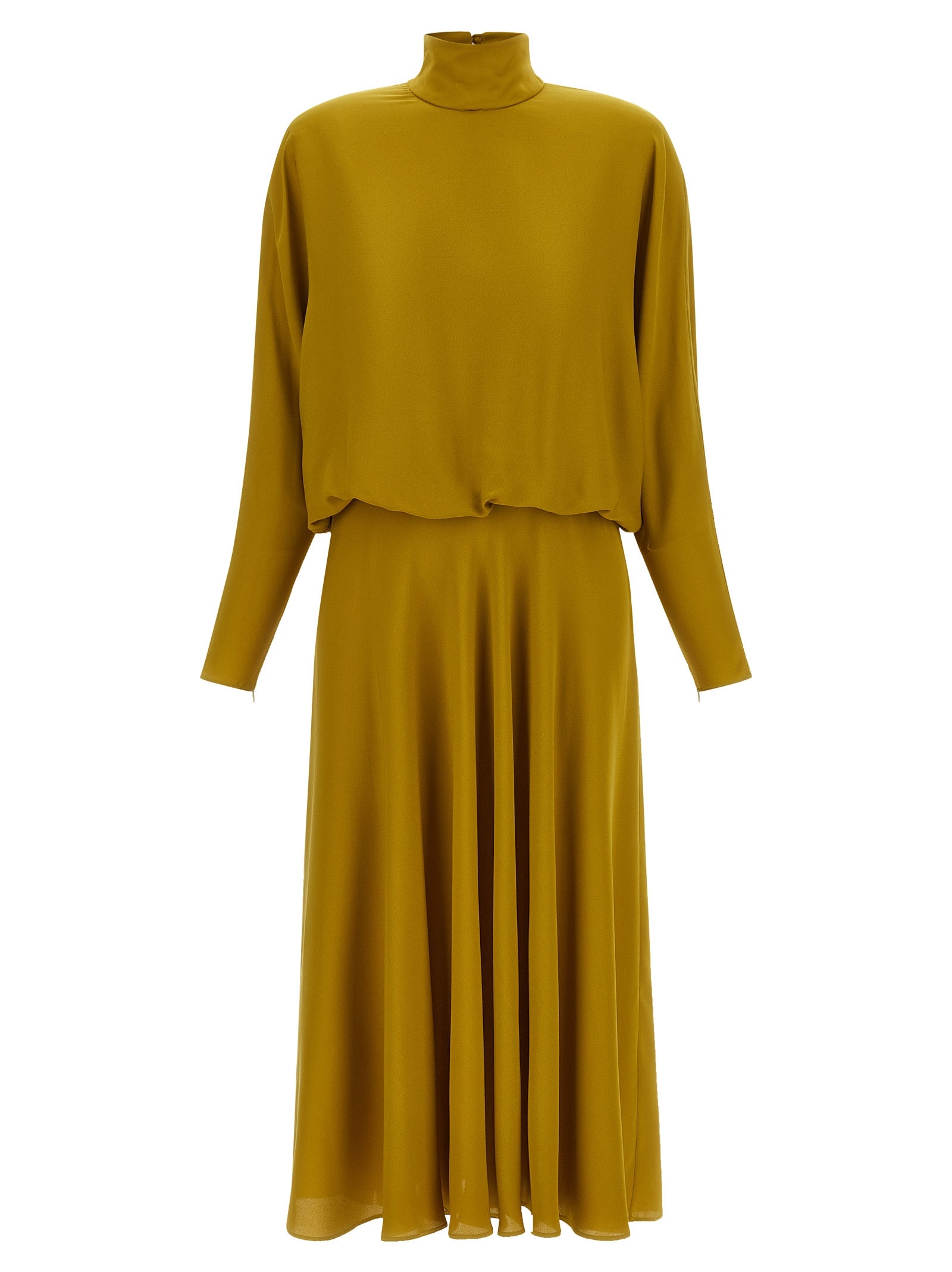 Valentino Garavani Bicolor Silk Midi Women's Dress