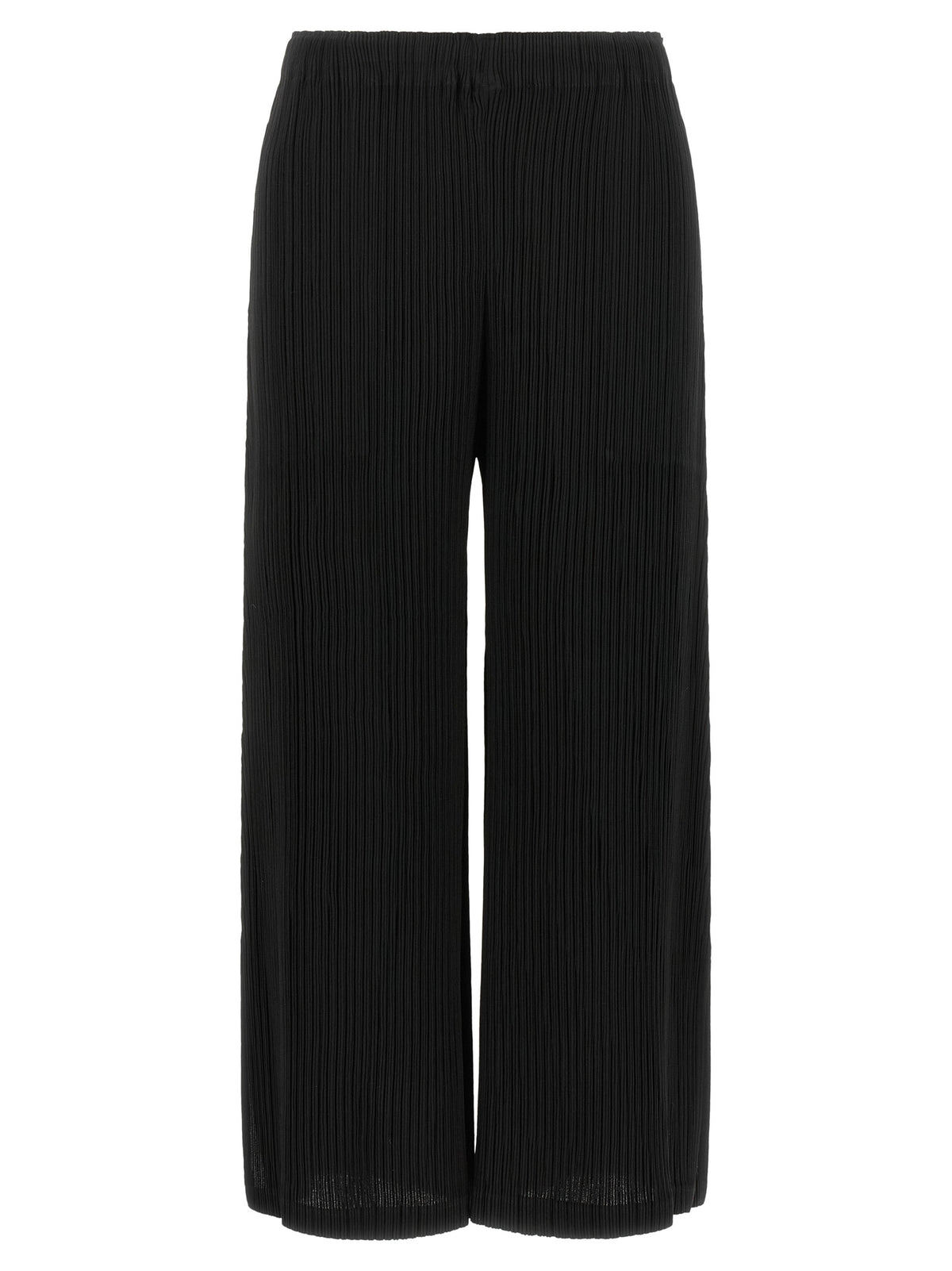 Issey Miyake Black Polyester Casual Women's Pants