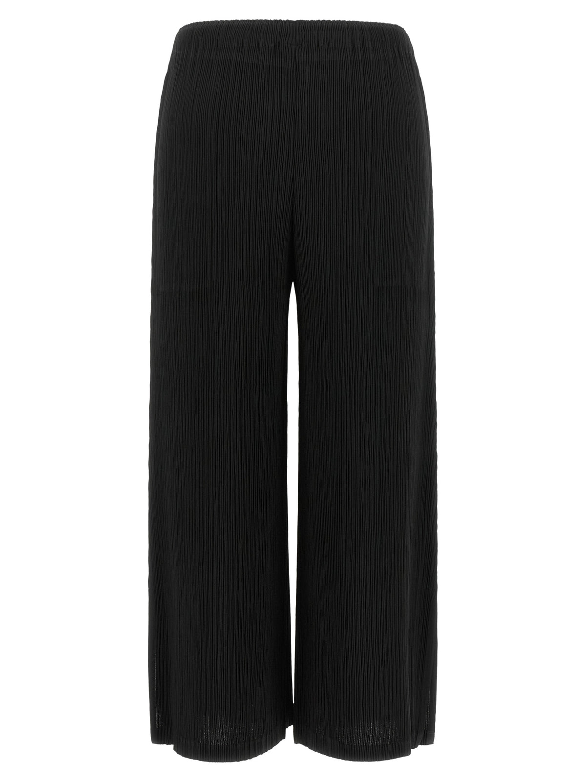 Issey Miyake Black Polyester Casual Women's Pants