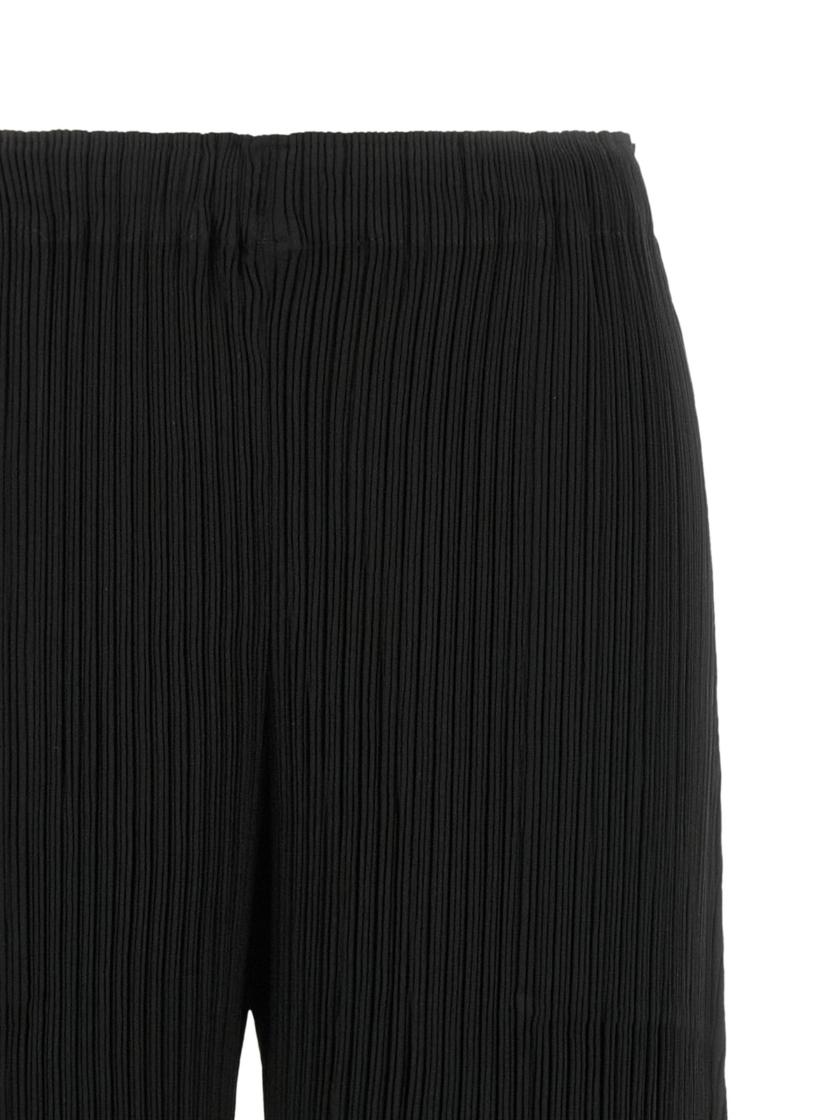 Issey Miyake Black Polyester Casual Women's Pants