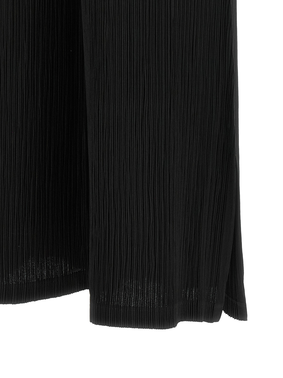 Issey Miyake Black Polyester Casual Women's Pants