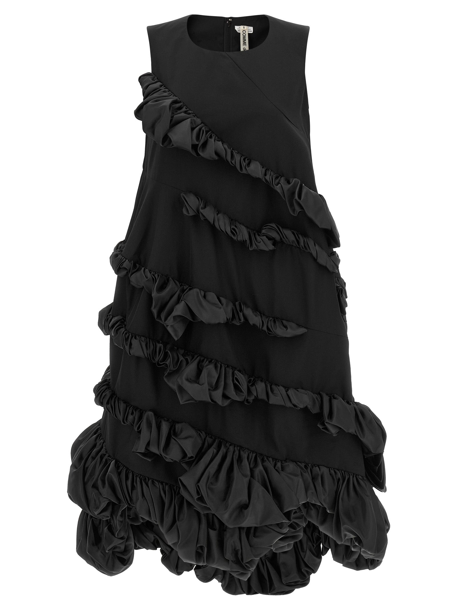 Comme Des Garçons Black Polyester Short Women's Dress