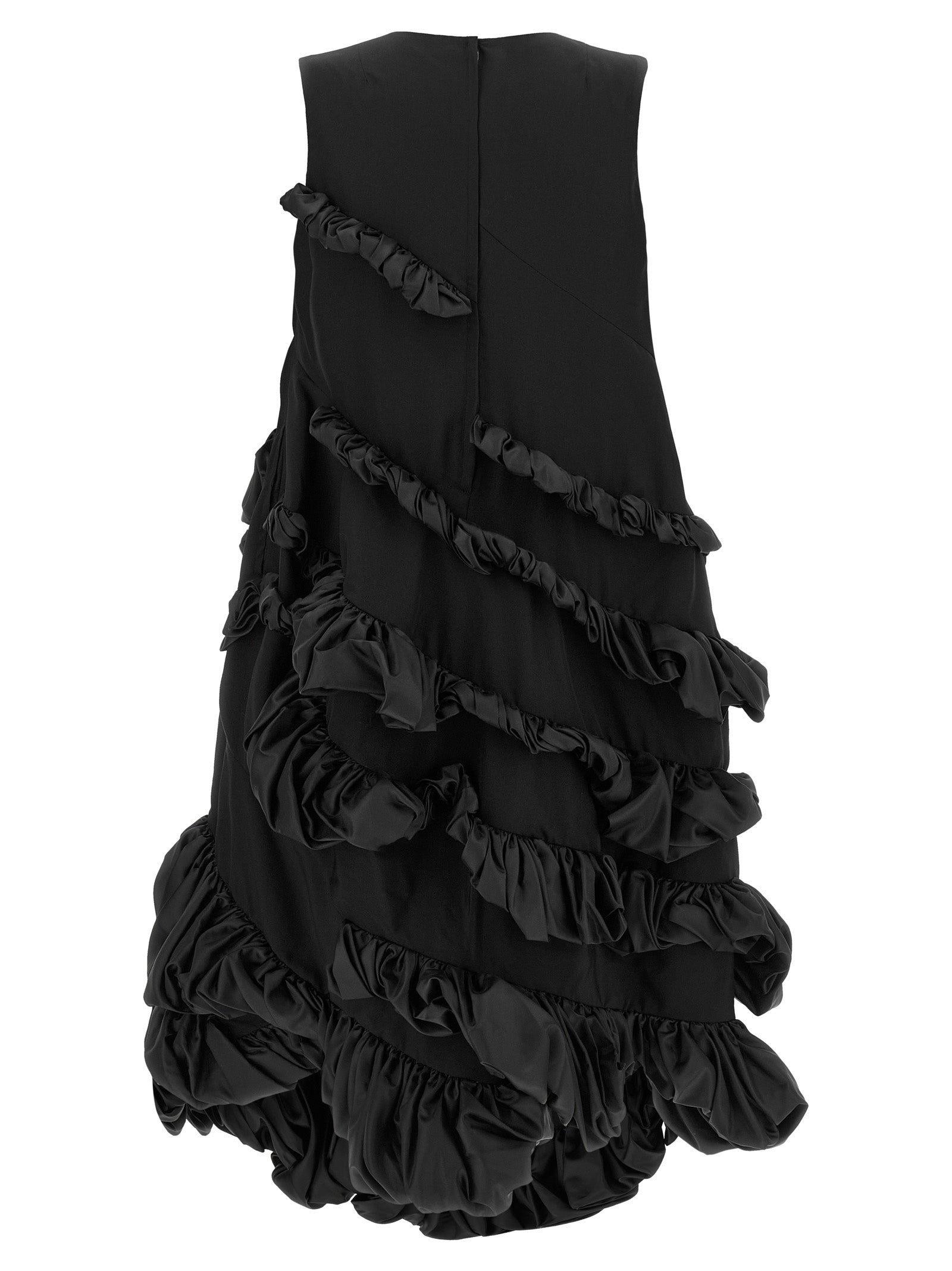 Comme Des Garçons Black Polyester Short Women's Dress