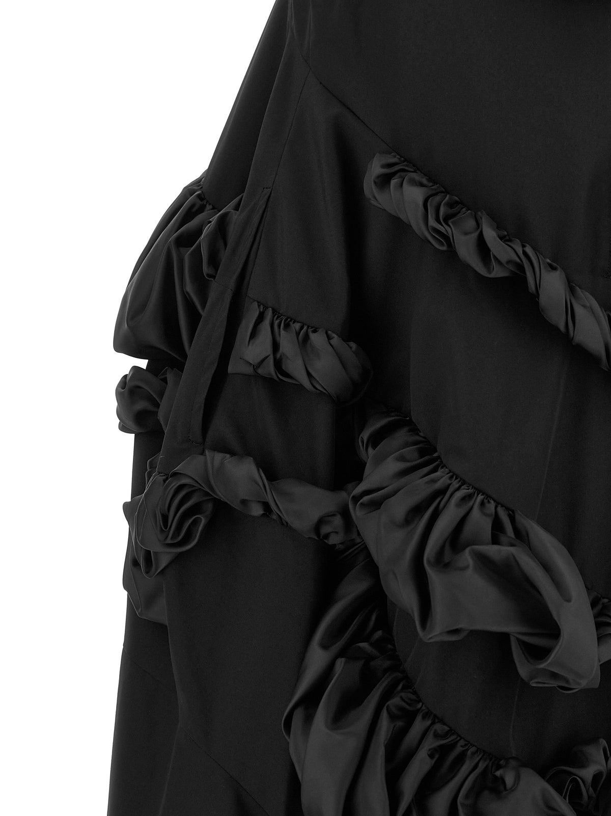 Comme Des Garçons Black Polyester Short Women's Dress