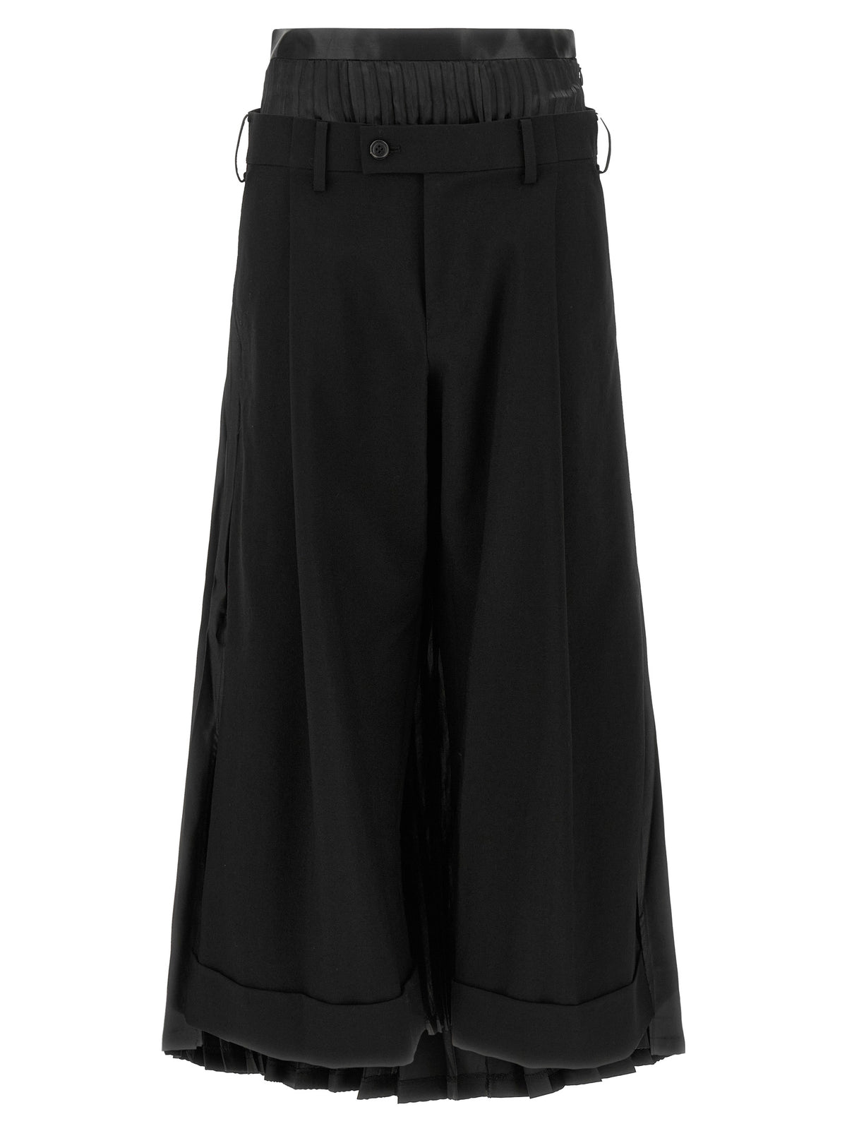 Junya Watanabe Black Wool Casual Women's Pants