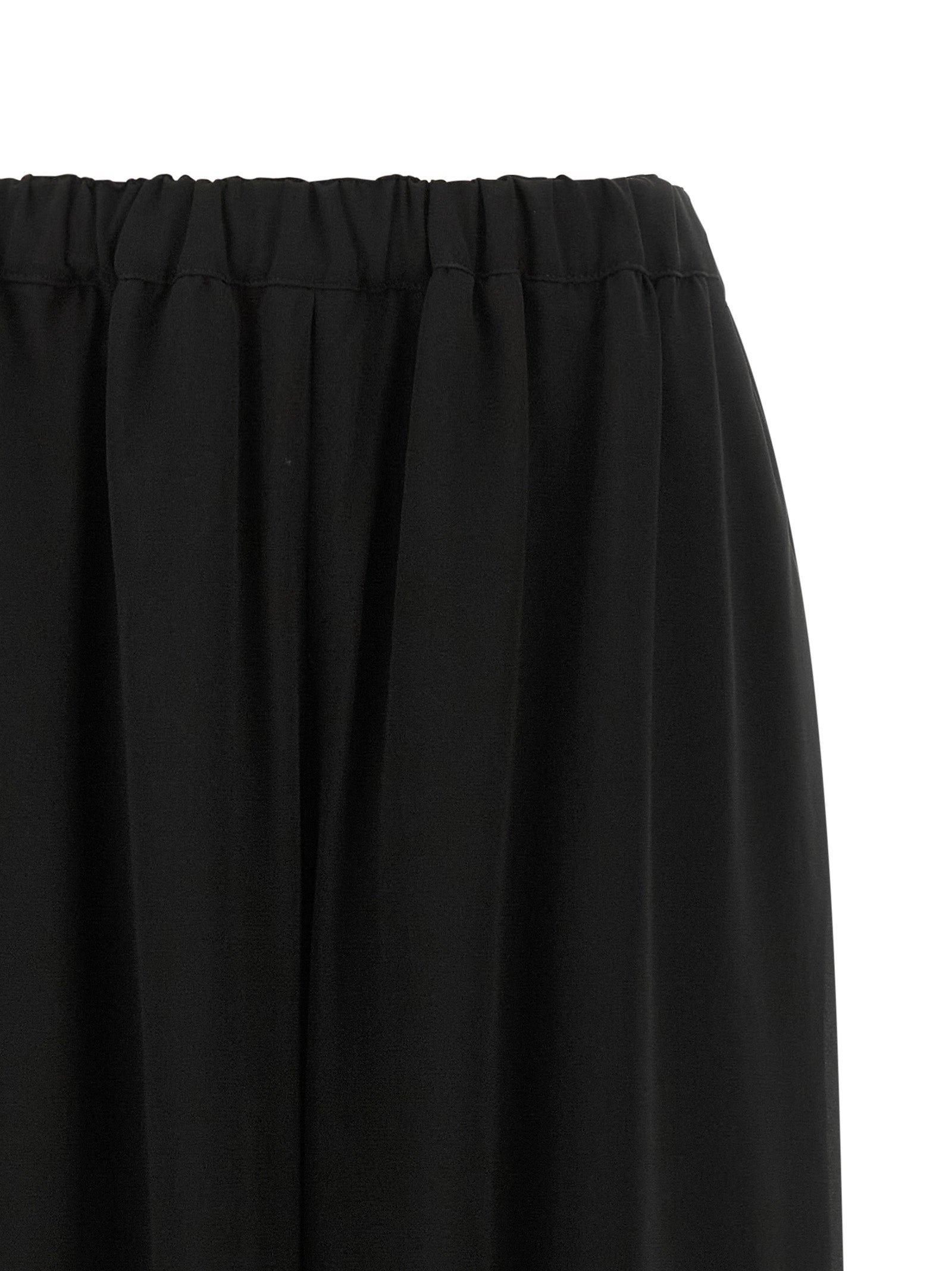 Comme Des Garçons Black Wool Casual Women's Pants