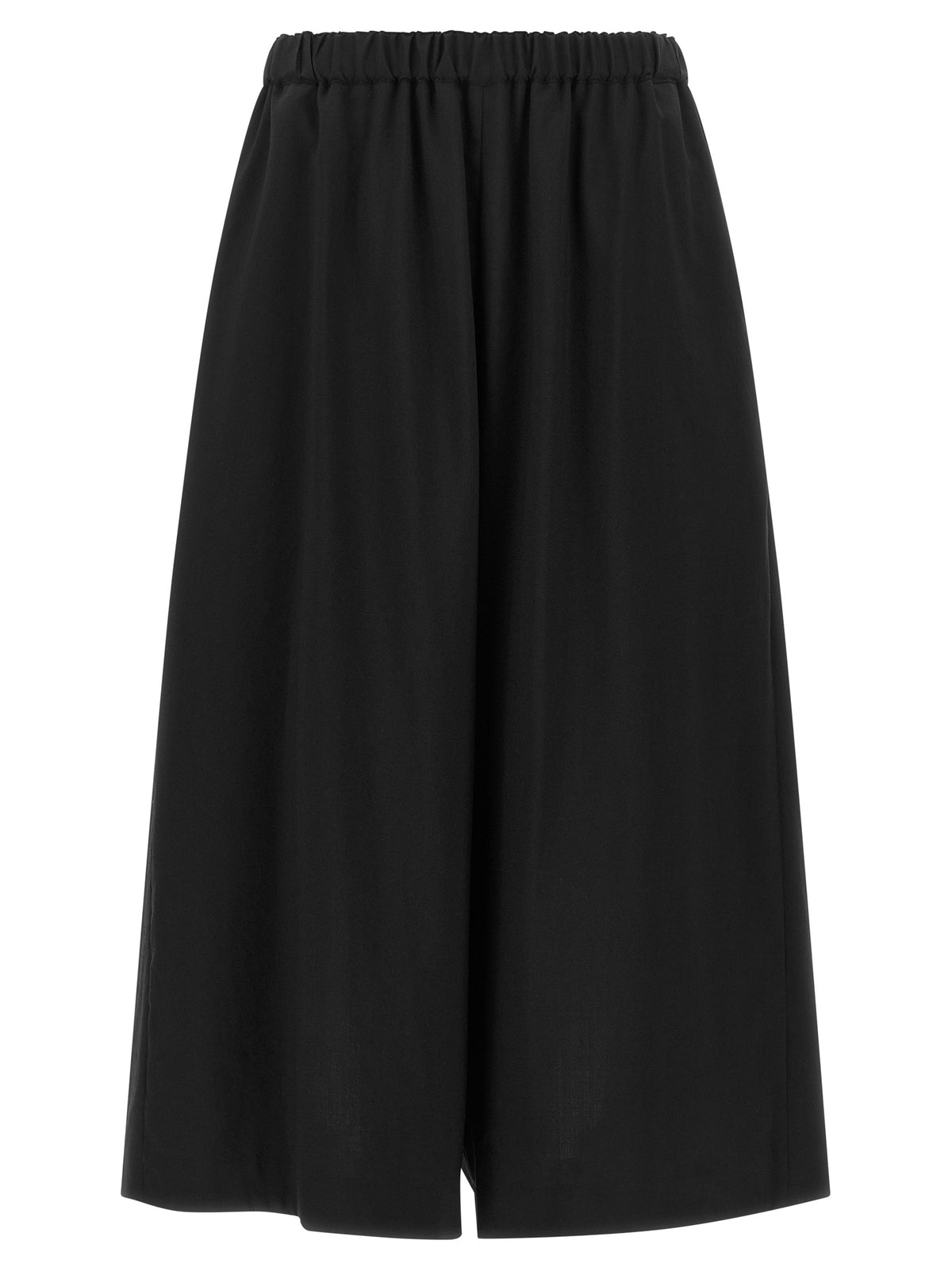 Comme Des Garçons Black Wool Cropped Women's Pants