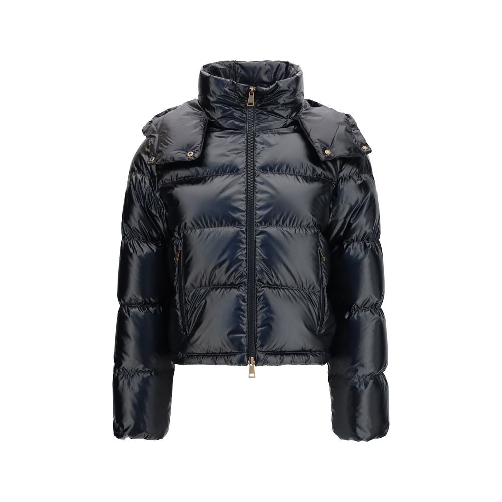 Moncler Black Goose Down Full-Length Women's Jacket