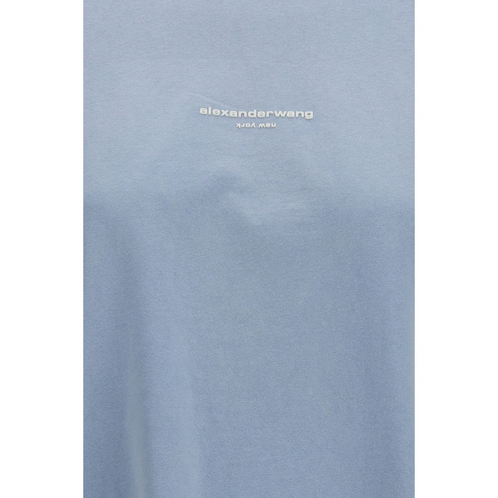 Alexander Wang Blue Cotton Long Sleeve Women's T-Shirt