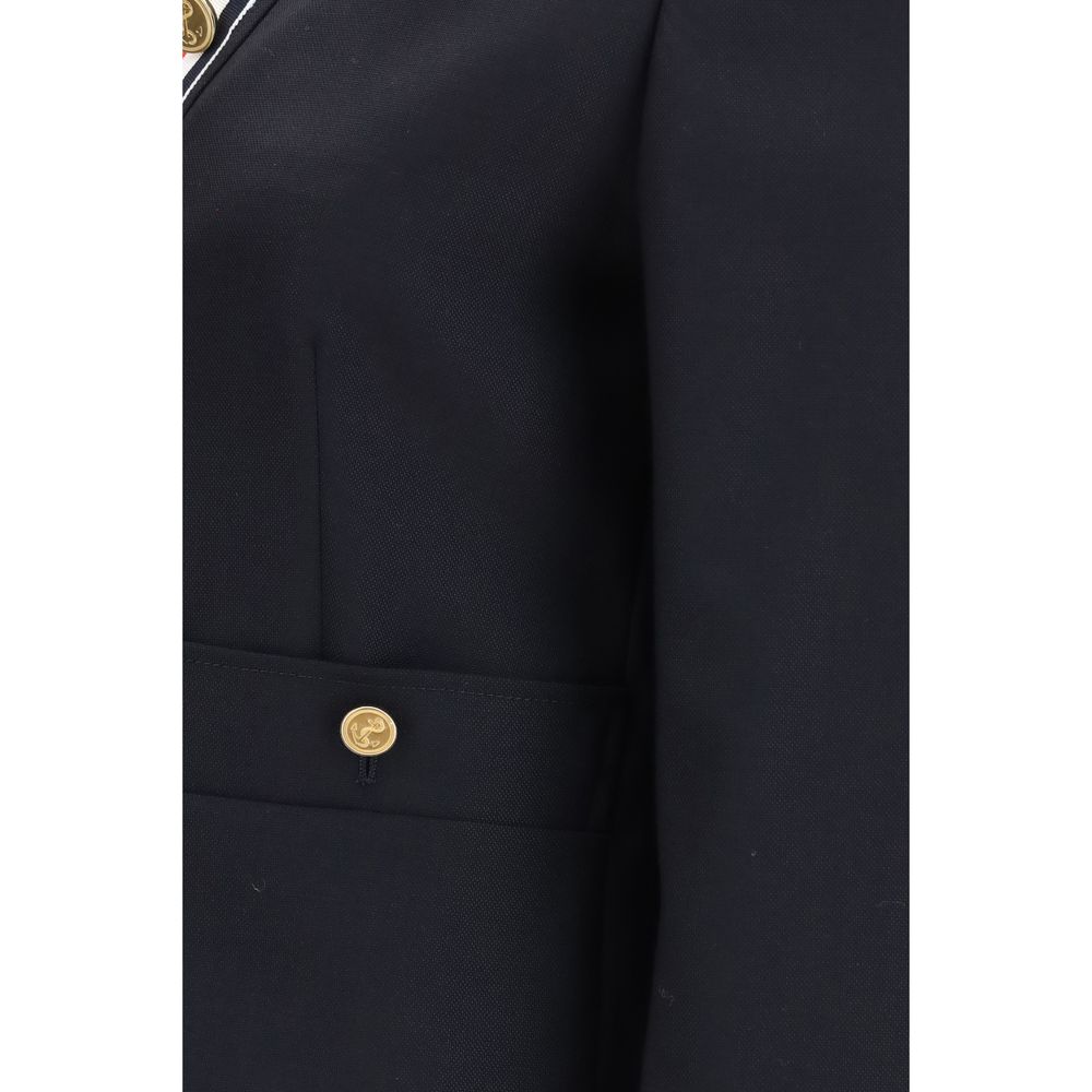 Thom Browne Blue Wool Oves Aries Women's Jacket