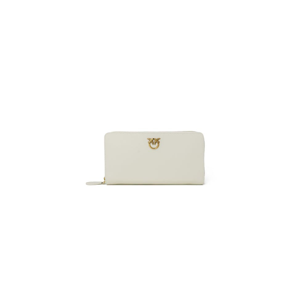 PINKO Cream Leather Women's Wallet