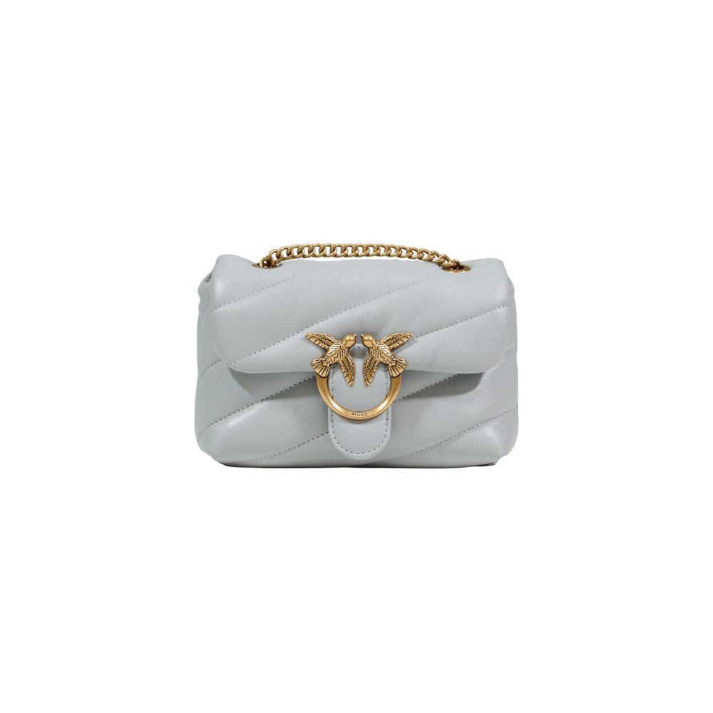 PINKO Gray Leather Women's Handbag