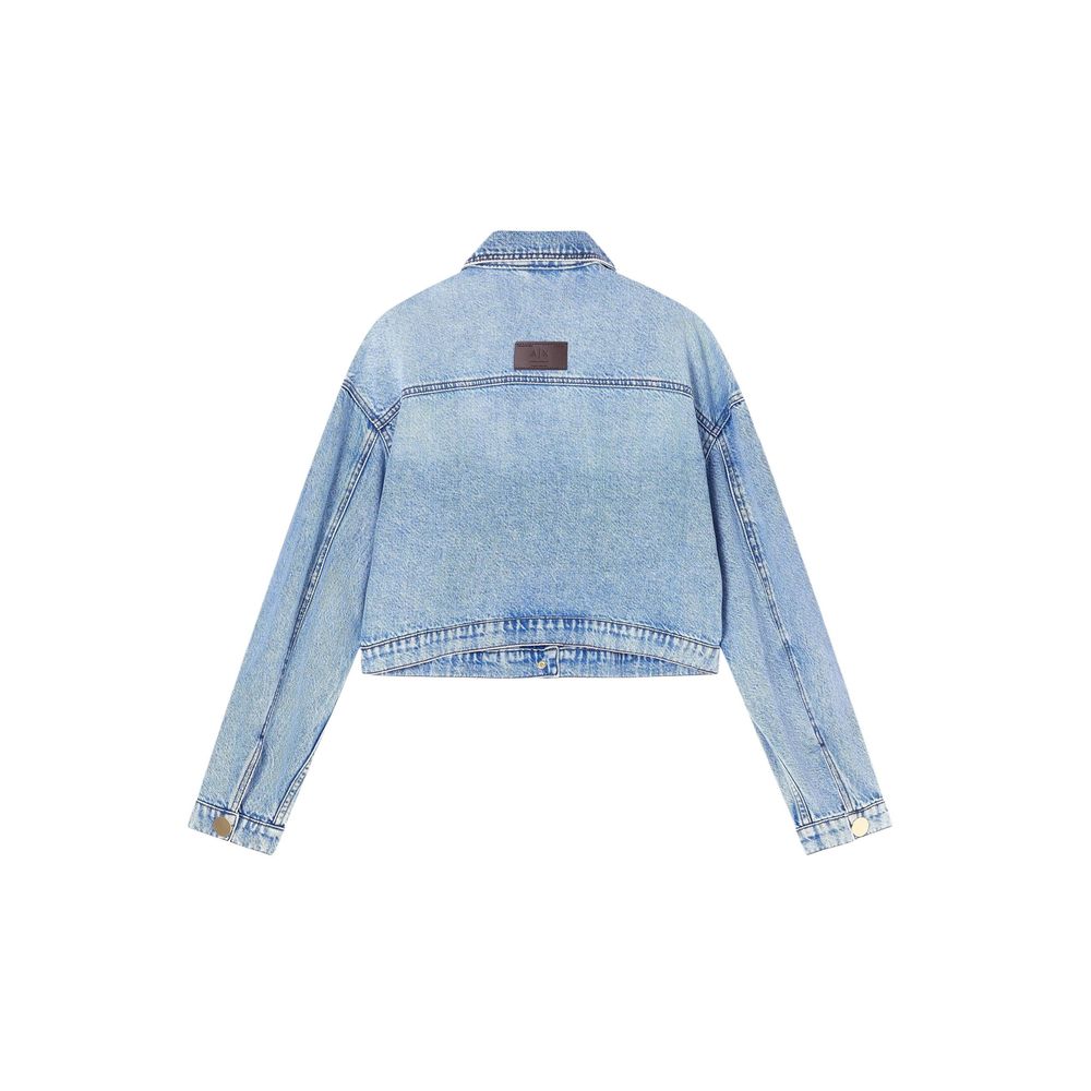Armani Exchange Blue Kapok Denim Women's Jacket