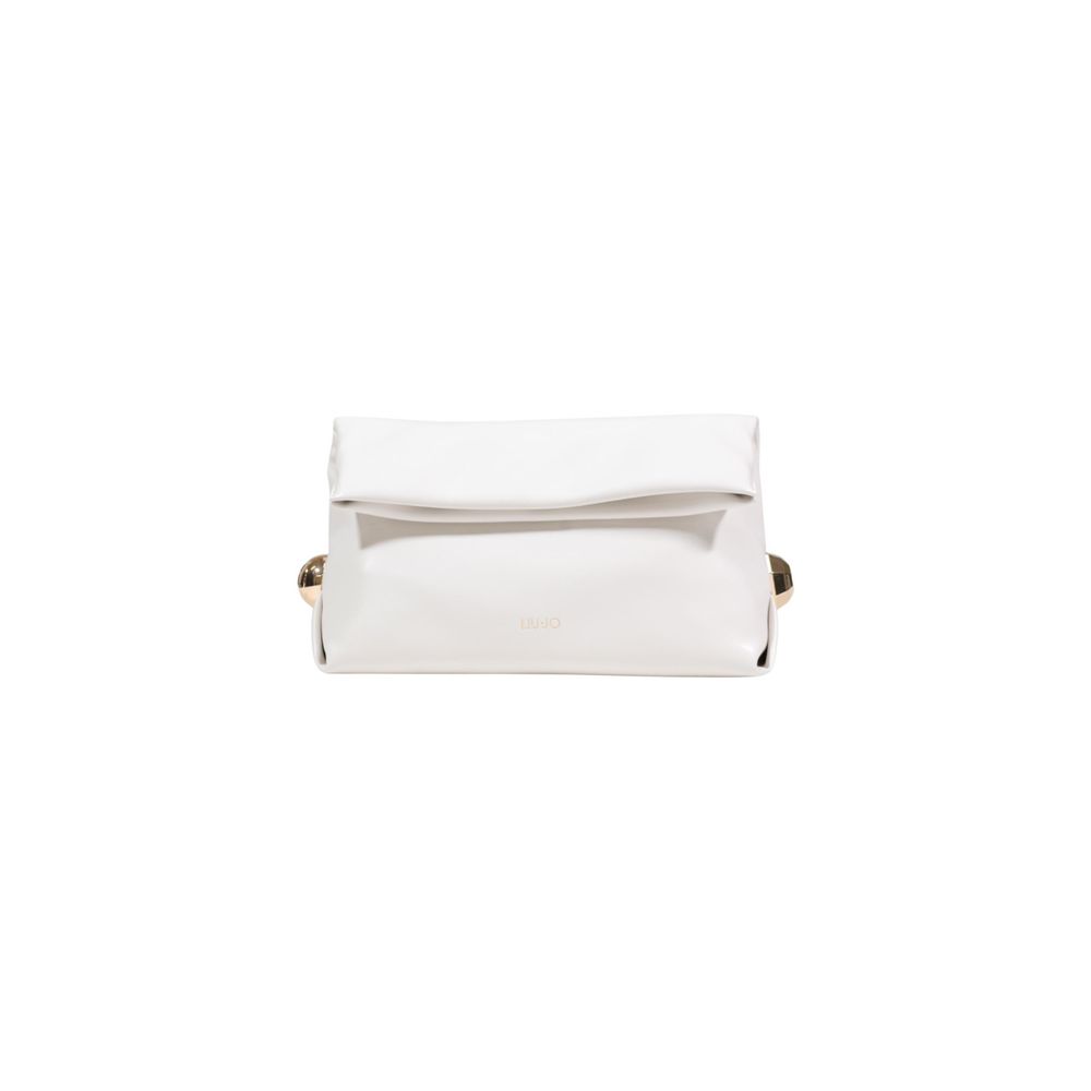 Liu Jo Cream Polyethylene Clutch Women's Bag