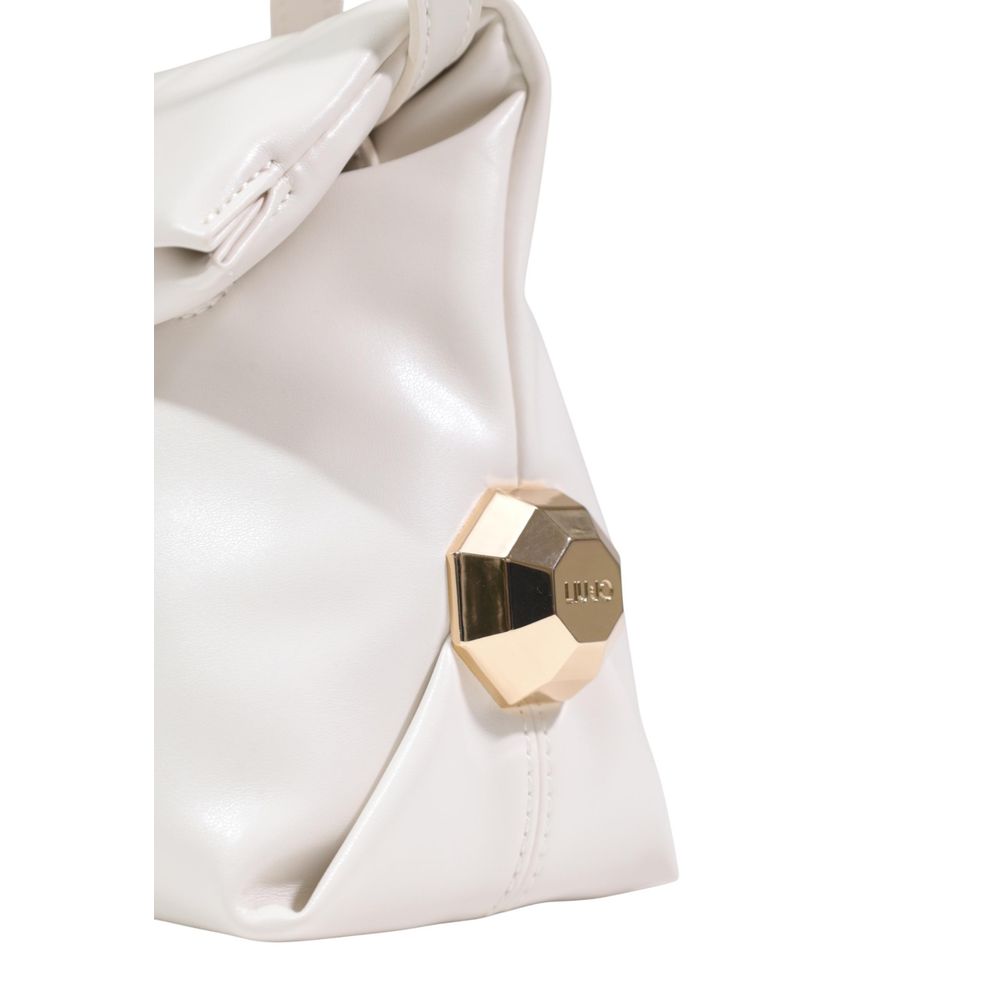 Liu Jo Cream Polyethylene Clutch Women's Bag