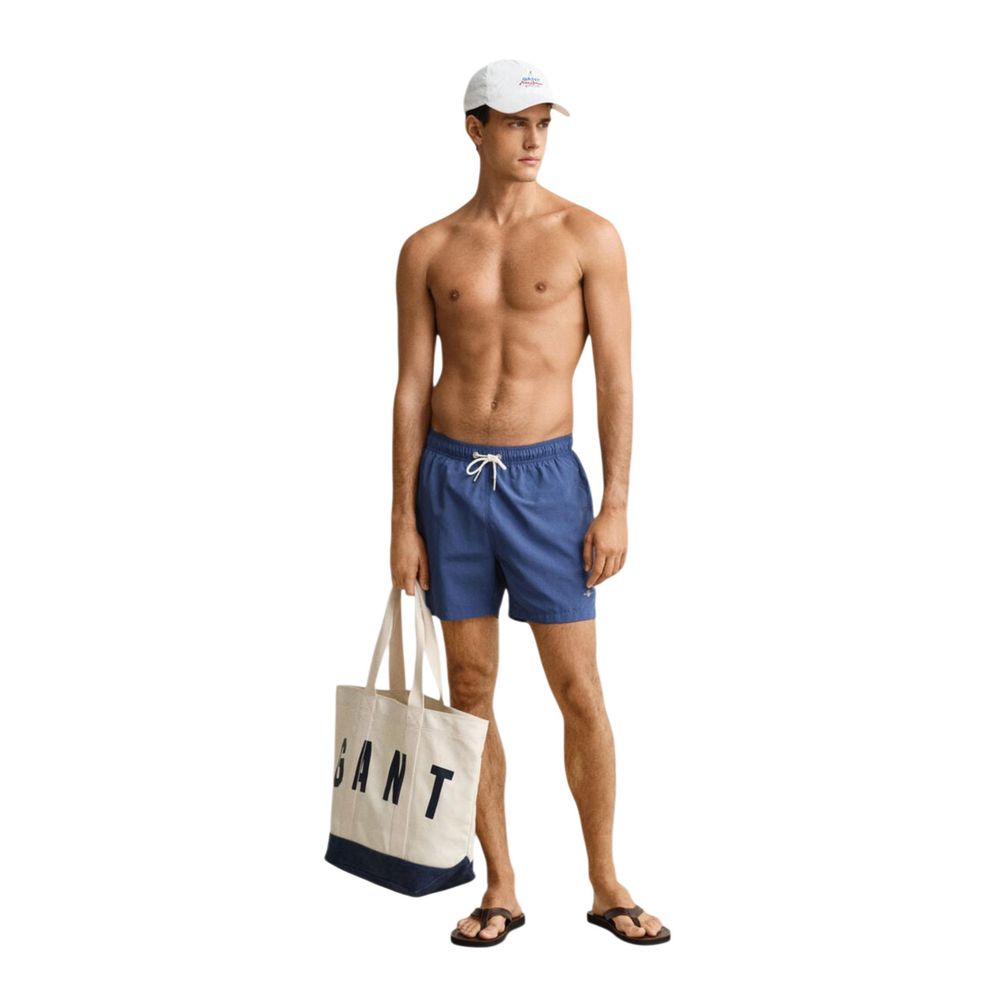 Gant Blue Recycled Polyamide Swim Men's Shorts