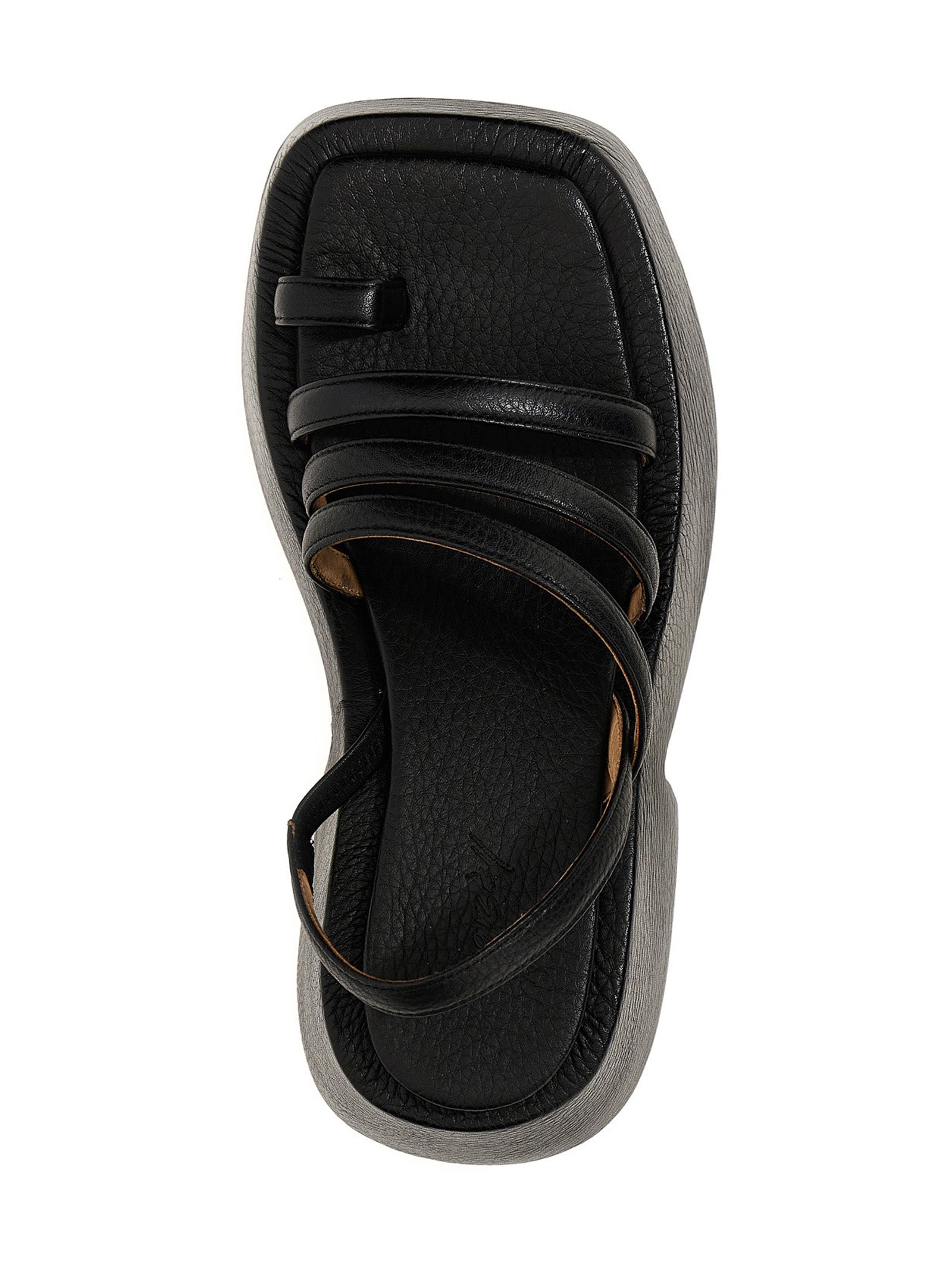 Marsell Black Calfskin Stiletto Heel Women's Sandals