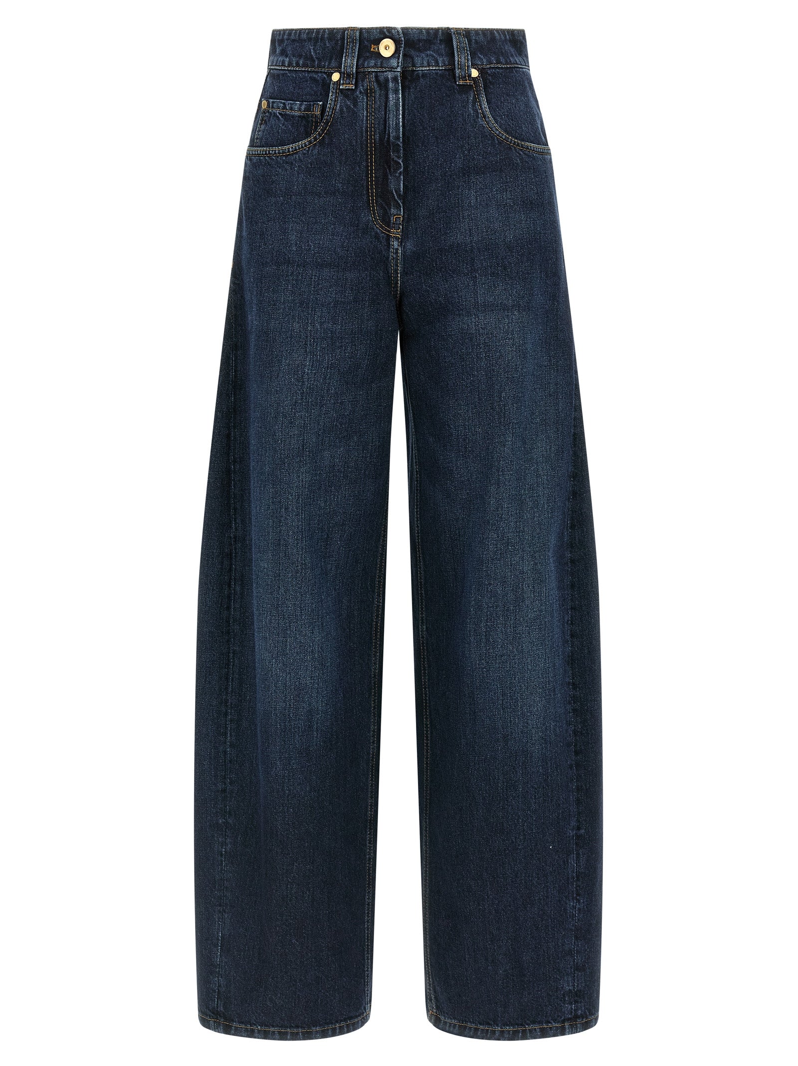 Brunello Cucinelli Blue Cotton Jeans Women's Denim