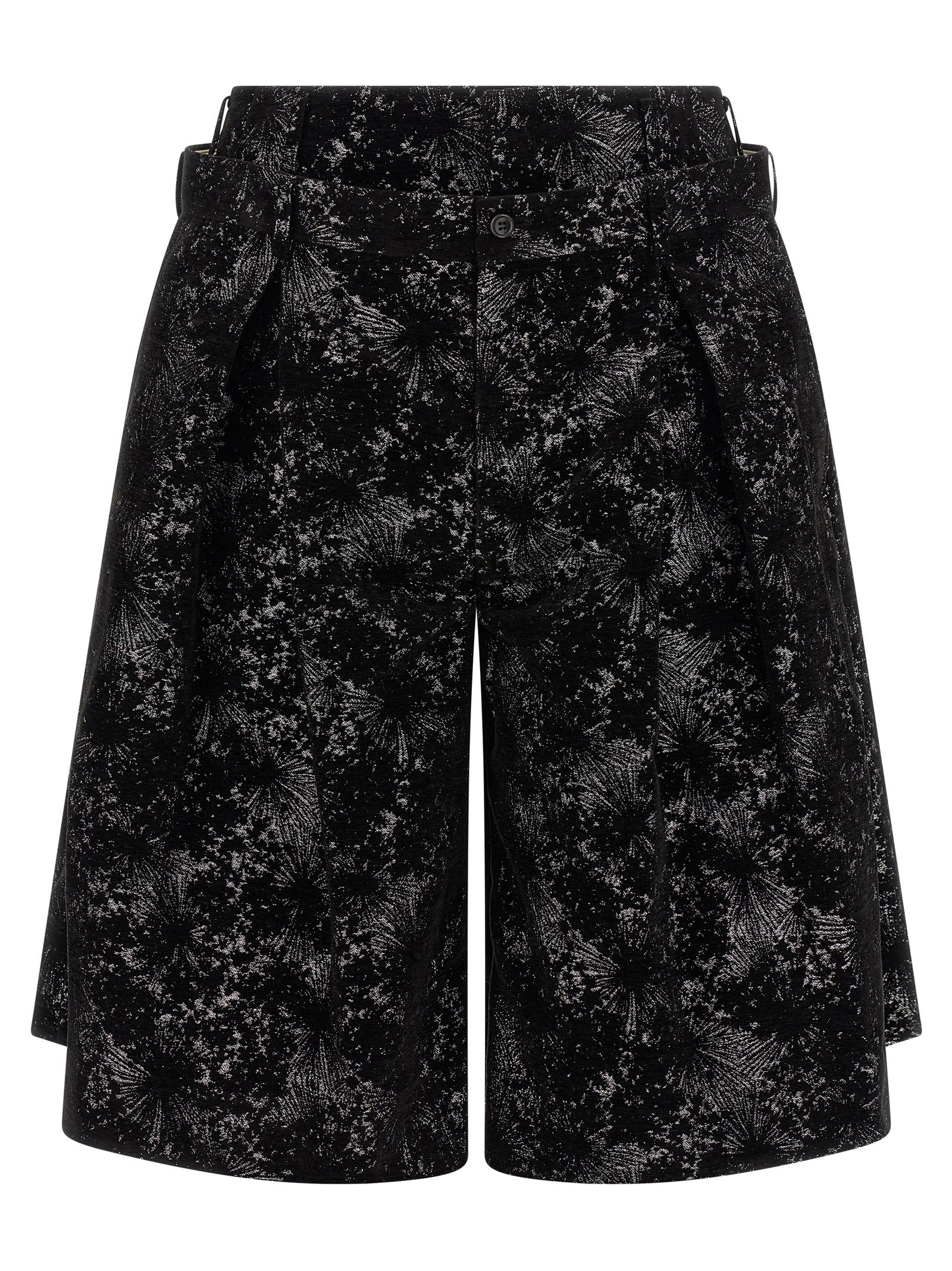 Comme Des Garçons Black Polyester Bermuda Men's Shorts