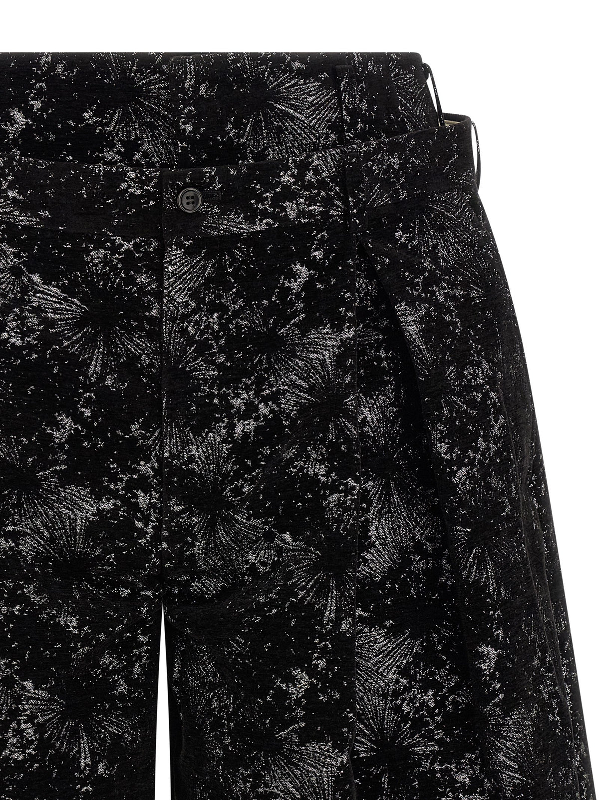 Comme Des Garçons Black Polyester Bermuda Men's Shorts