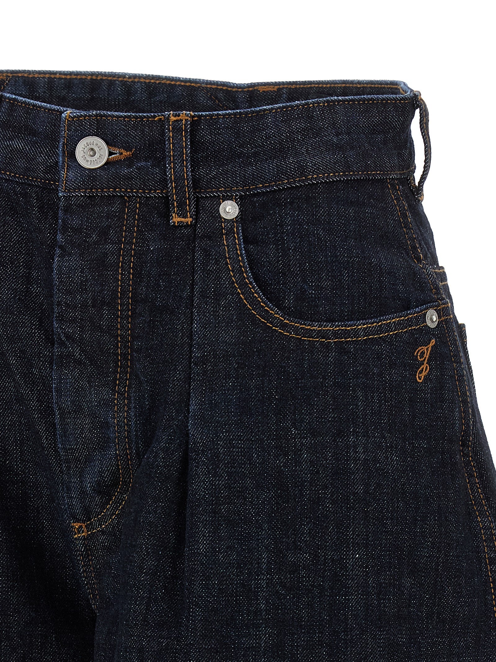 Jacquemus Blue Cotton High-Waisted Women's Jean