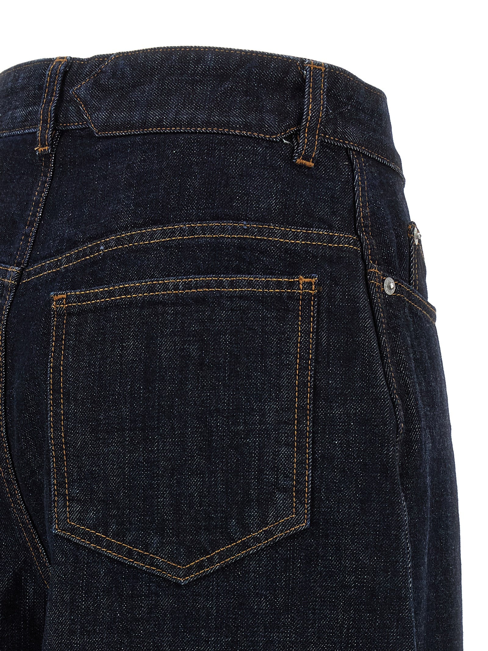 Jacquemus Blue Cotton High-Waisted Women's Jean