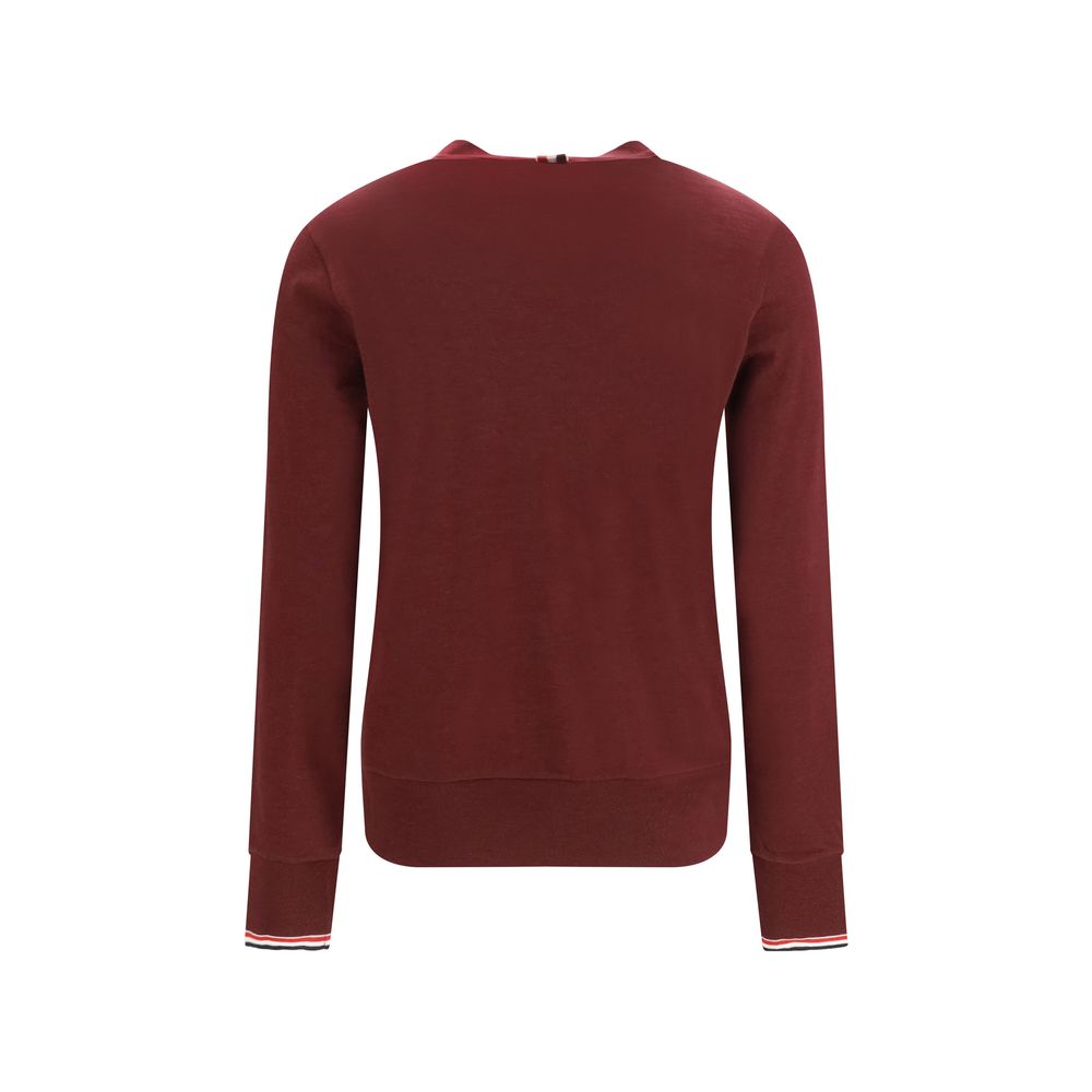 Thom Browne Bordeaux Wool Oves Aries Women's Cardigan