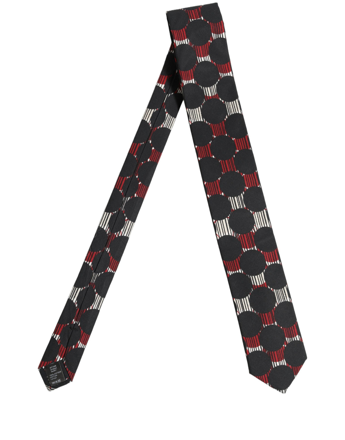 Dolce & Gabbana Multicolor Cotton Geometric Adjustable Men'sd NeckMen's Men's Tie