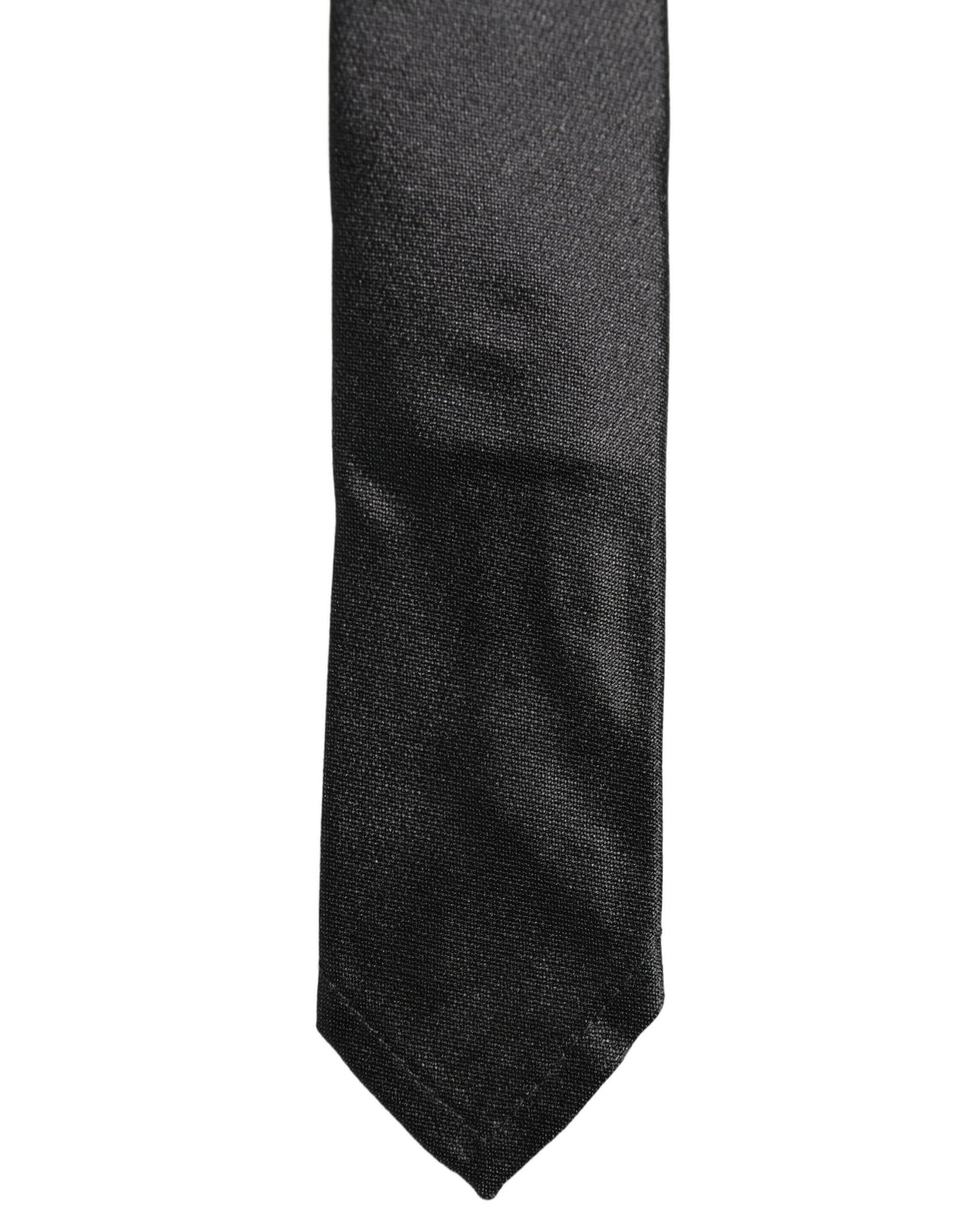 Dolce & Gabbana Men Black Satin Silk Classic Adjustable Men'sd NeckMen's Men's Tie