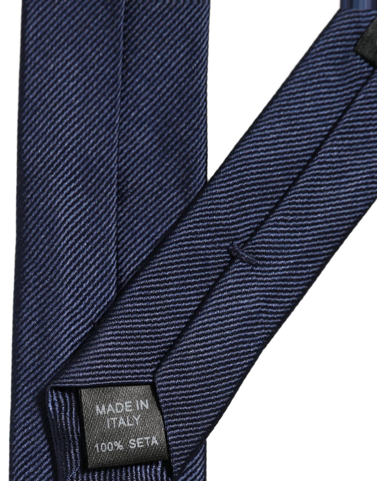 Dolce & Gabbana Men Dark Blue Textured Silk Adjustable Men'sd NeckMen's Men's Tie