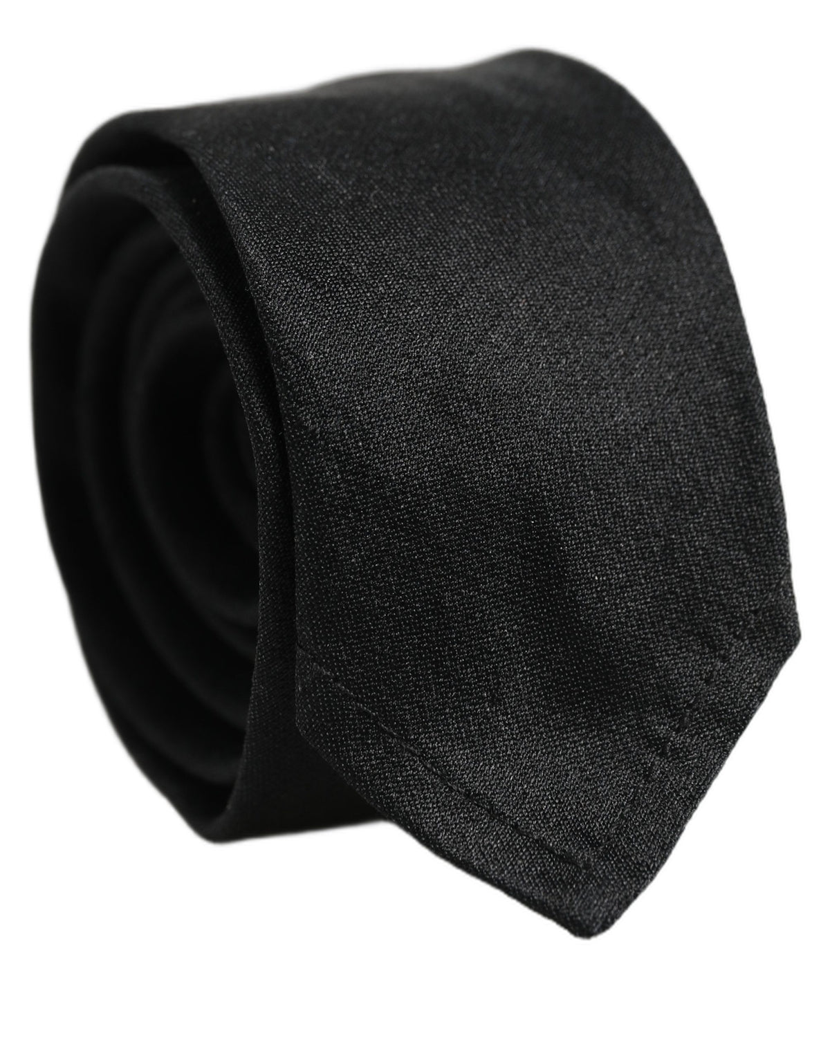 Dolce & Gabbana Men Black Satin Silk Classic Adjustable Men'sd NeckMen's Men's Tie
