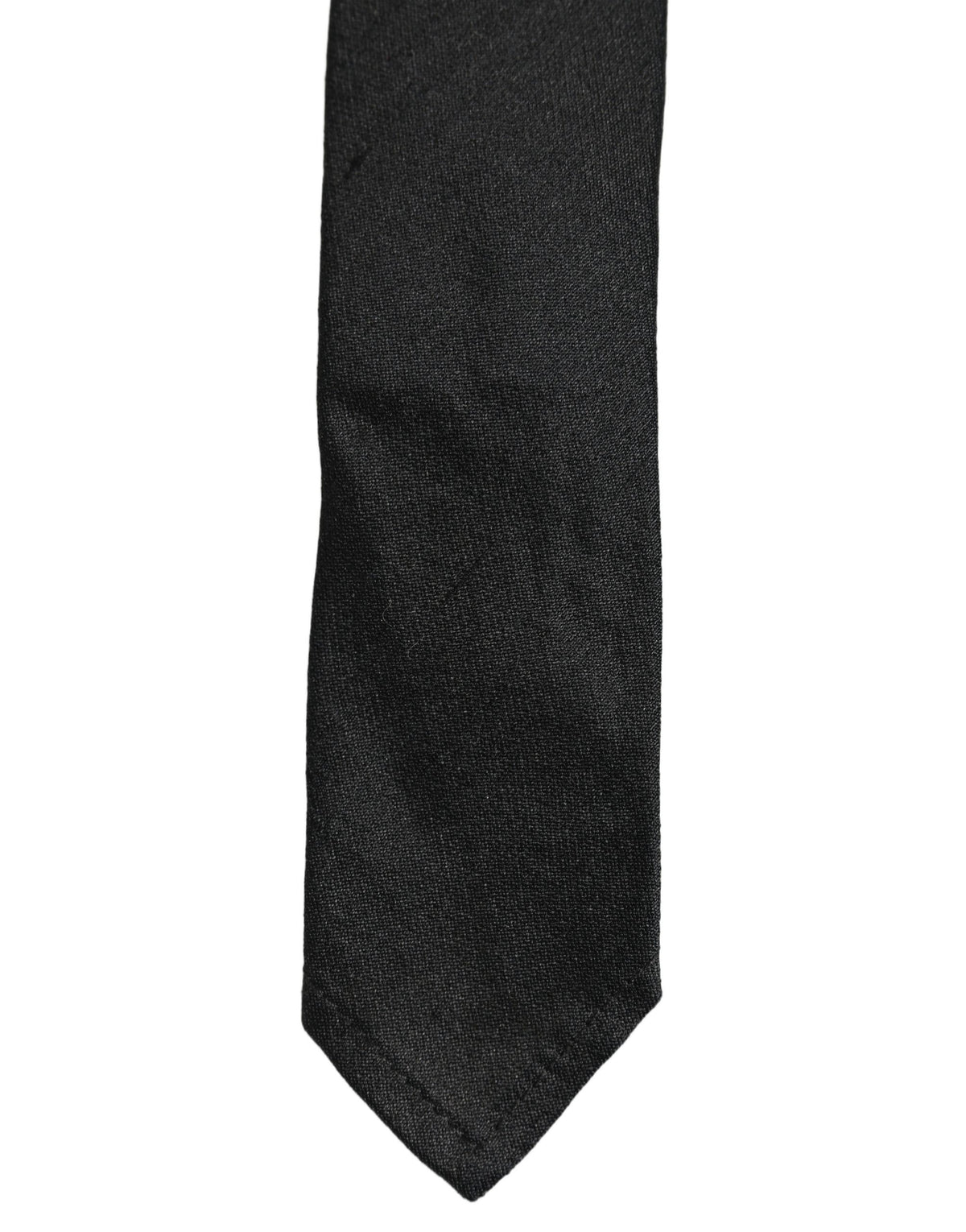 Dolce & Gabbana Men Black Satin Silk Classic Adjustable Men'sd NeckMen's Men's Tie