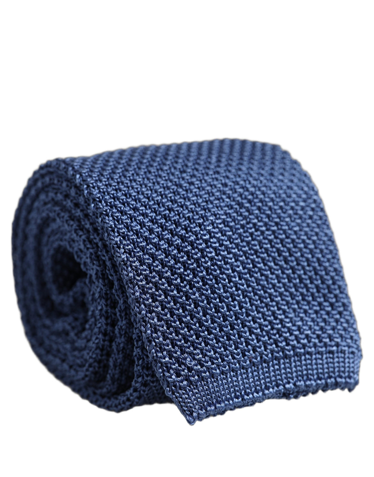 Dolce & Gabbana Men Blue Silk Knitted Skinny Adjustable Men'sd NeckMen's Men's Tie