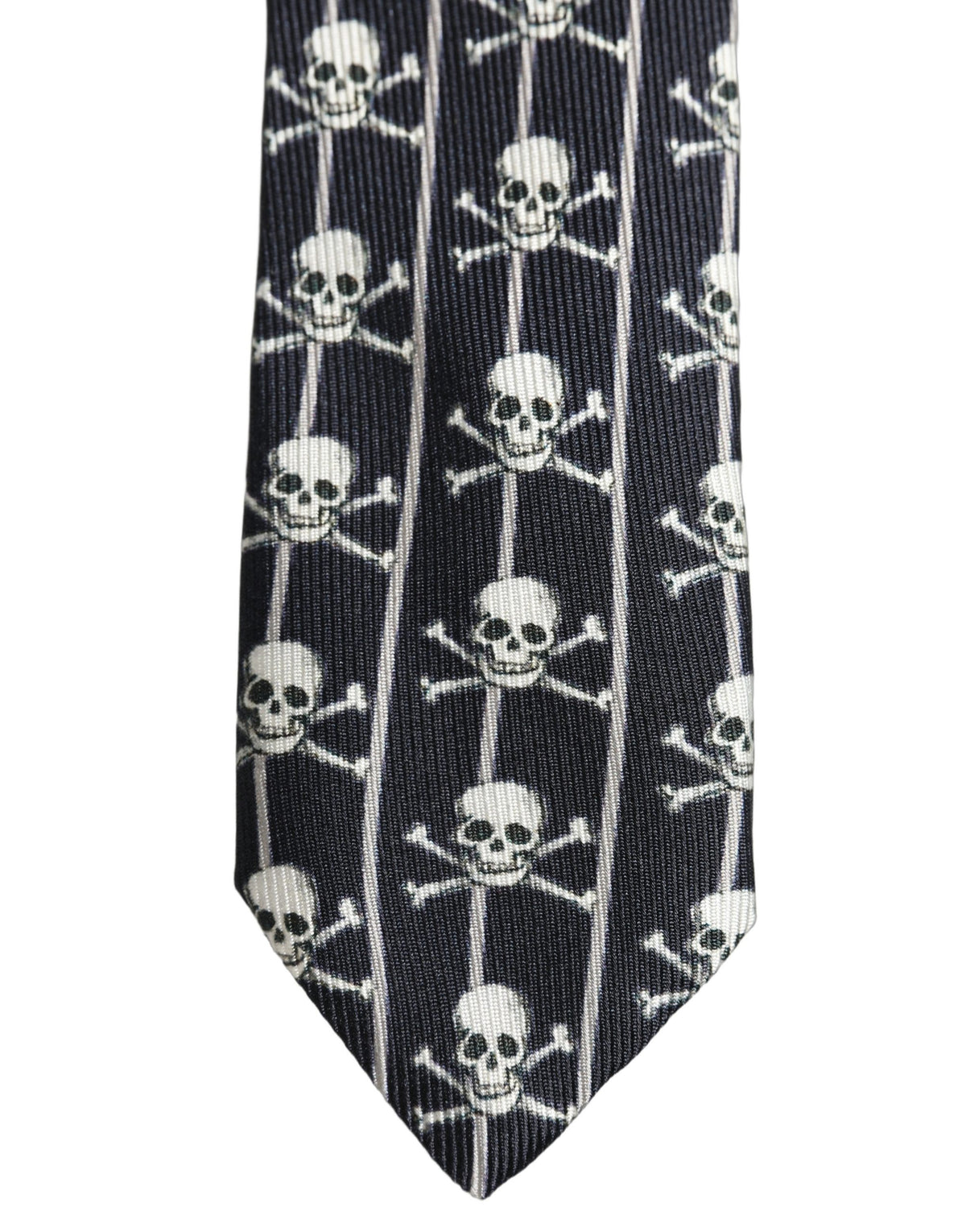 Dolce & Gabbana Men Black Silk Skull Fantasy Adjustable Men'sd NeckMen's Men's Tie