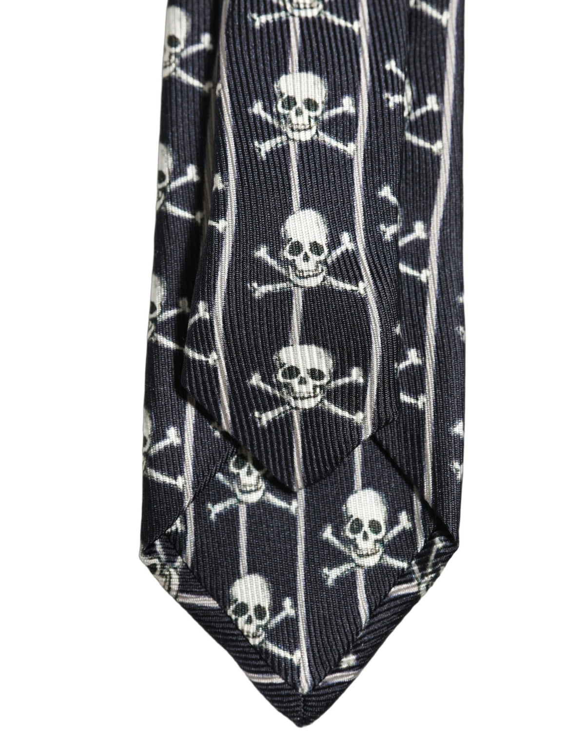 Dolce & Gabbana Men Black Silk Skull Fantasy Adjustable Men'sd NeckMen's Men's Tie