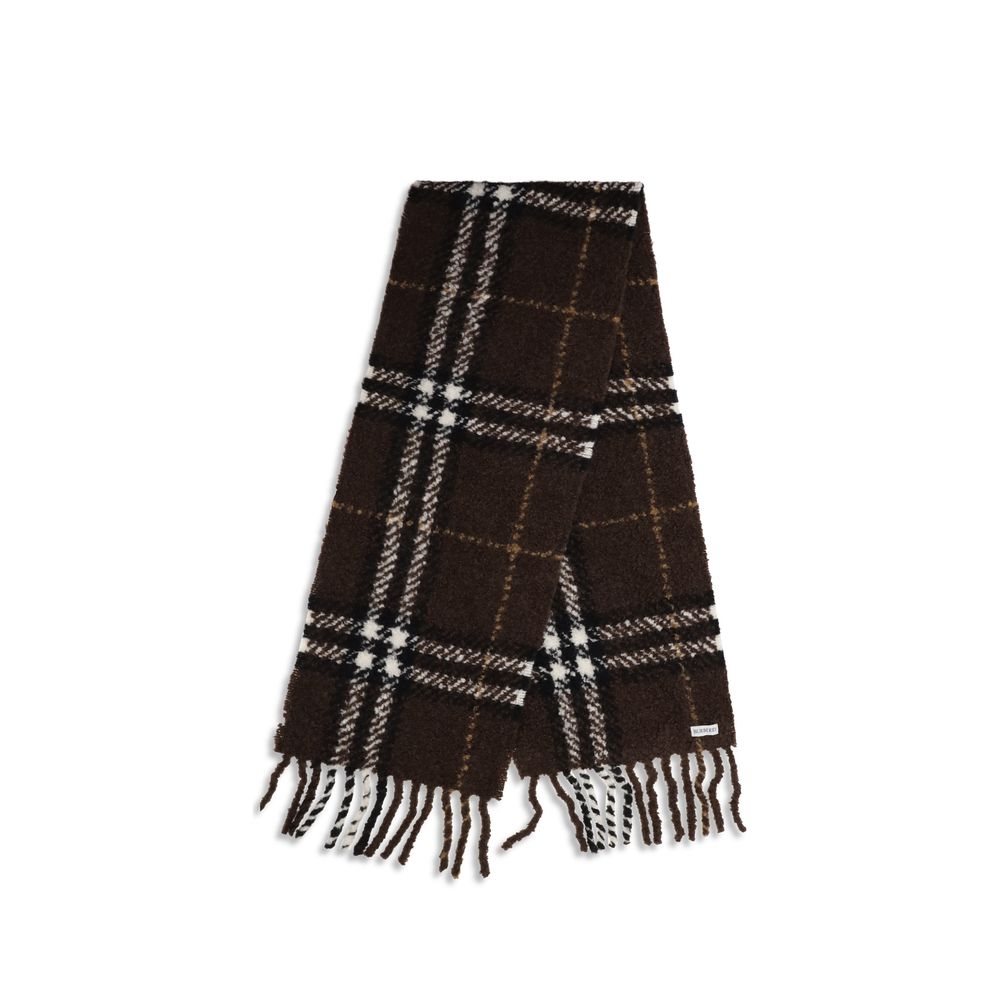 Burberry Brown Alpaca Vicugna Pacos Women's Scarf