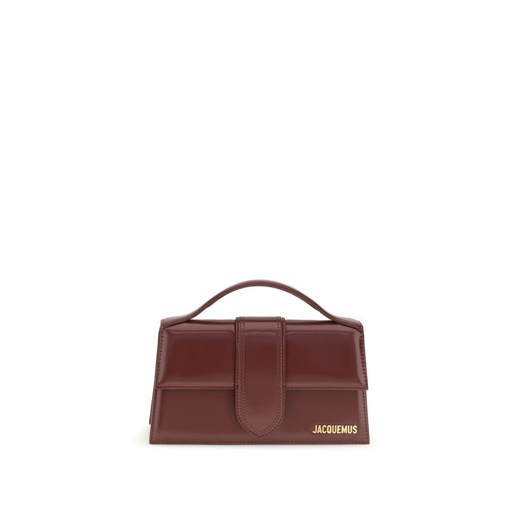 Jacquemus Bordeaux Calf Leather Bos Taurus Shoulder Women's Bag