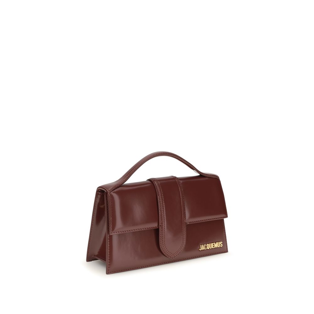 Jacquemus Bordeaux Calf Leather Bos Taurus Shoulder Women's Bag