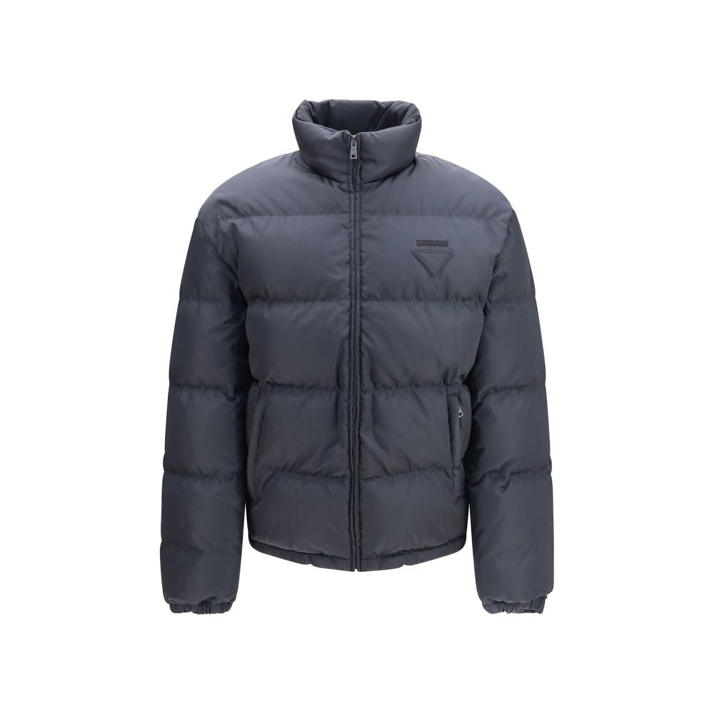 Prada Blue Polyamide Full-Length Men's Jacket