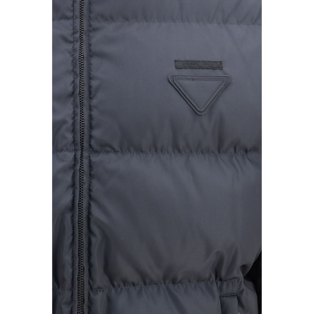 Prada Blue Polyamide Full-Length Men's Jacket