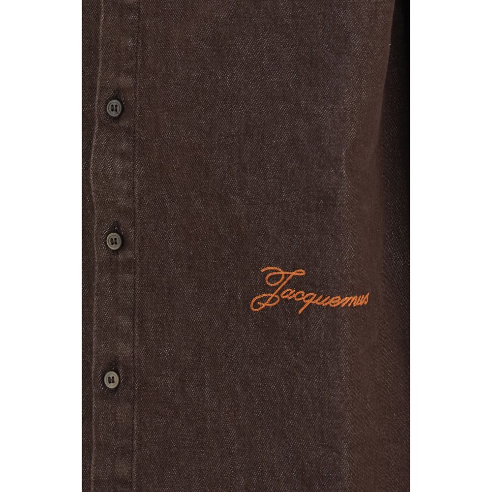 Jacquemus Brown Denim Men's Shirt