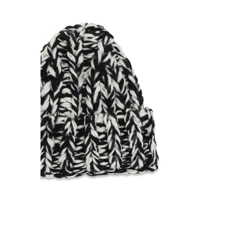 Ami Paris Black Wool Oves Aries Men's Beanie