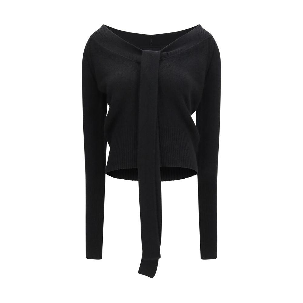 Ermanno Scervino Black Cashmere Women's Cardigan